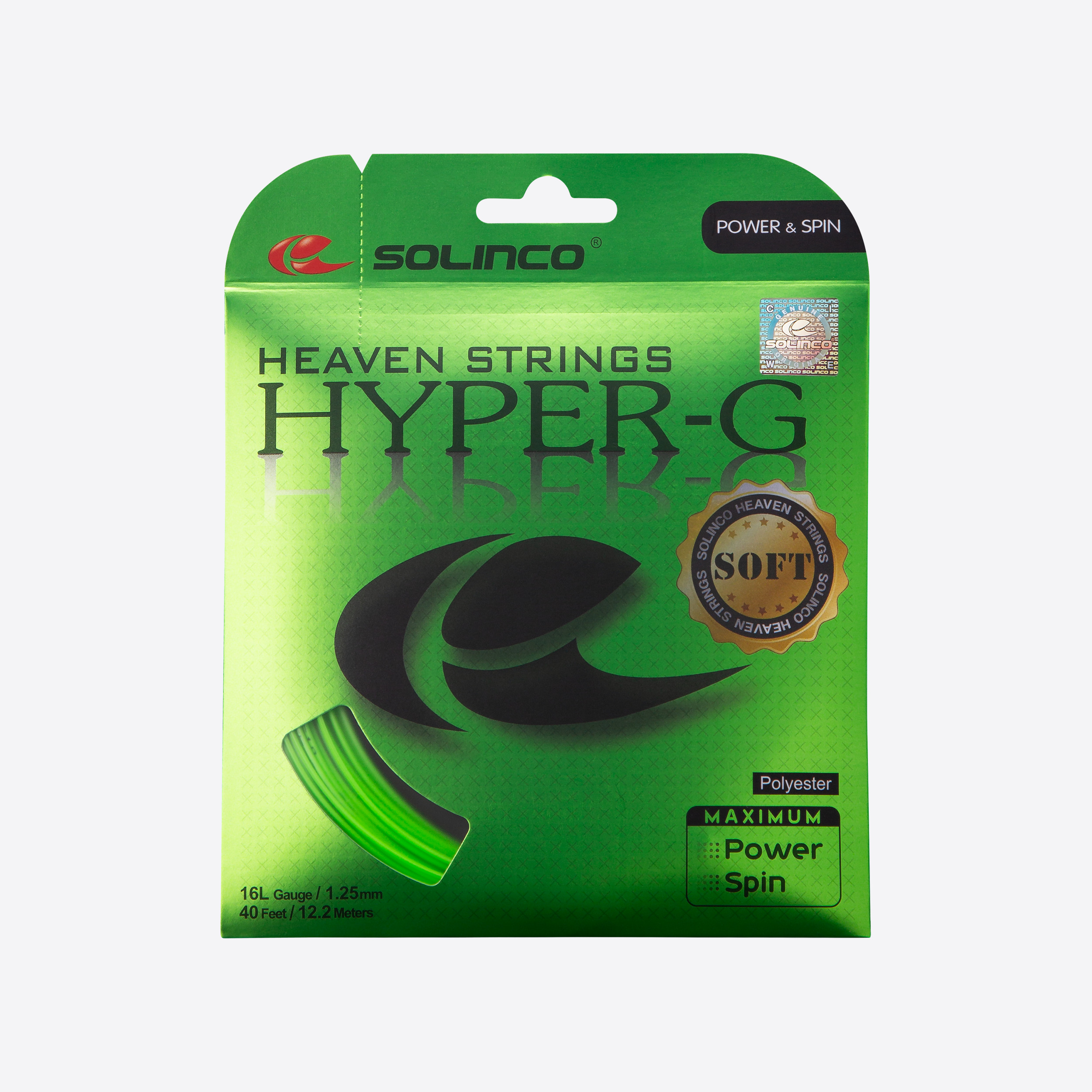 SOLINCO Hyper G Soft Tennis String Reel (16/1.25mm, 200 m)